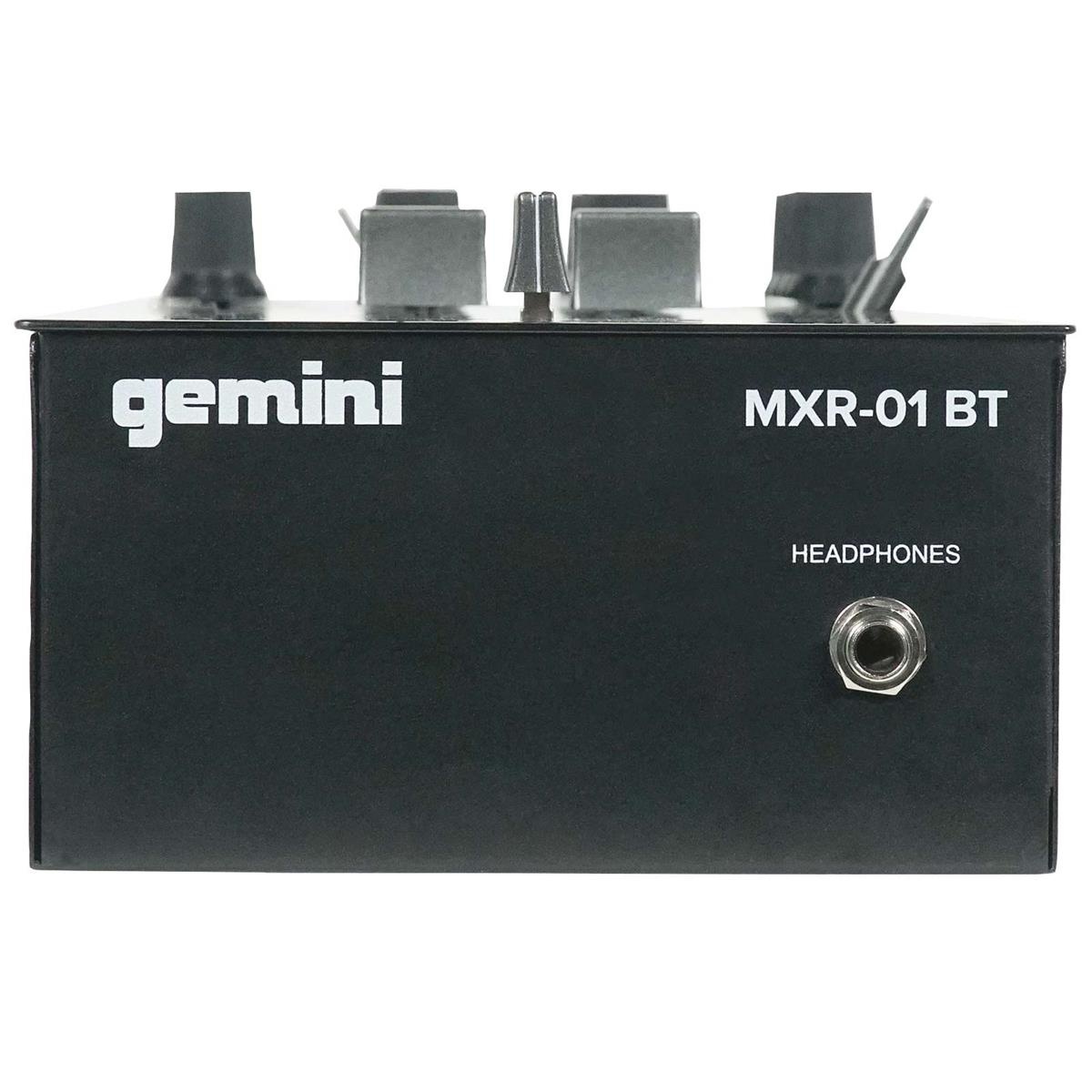 Gemini MXR-01BT 2-Channel Professional DJ Mixer with Wireless Bluetooth
