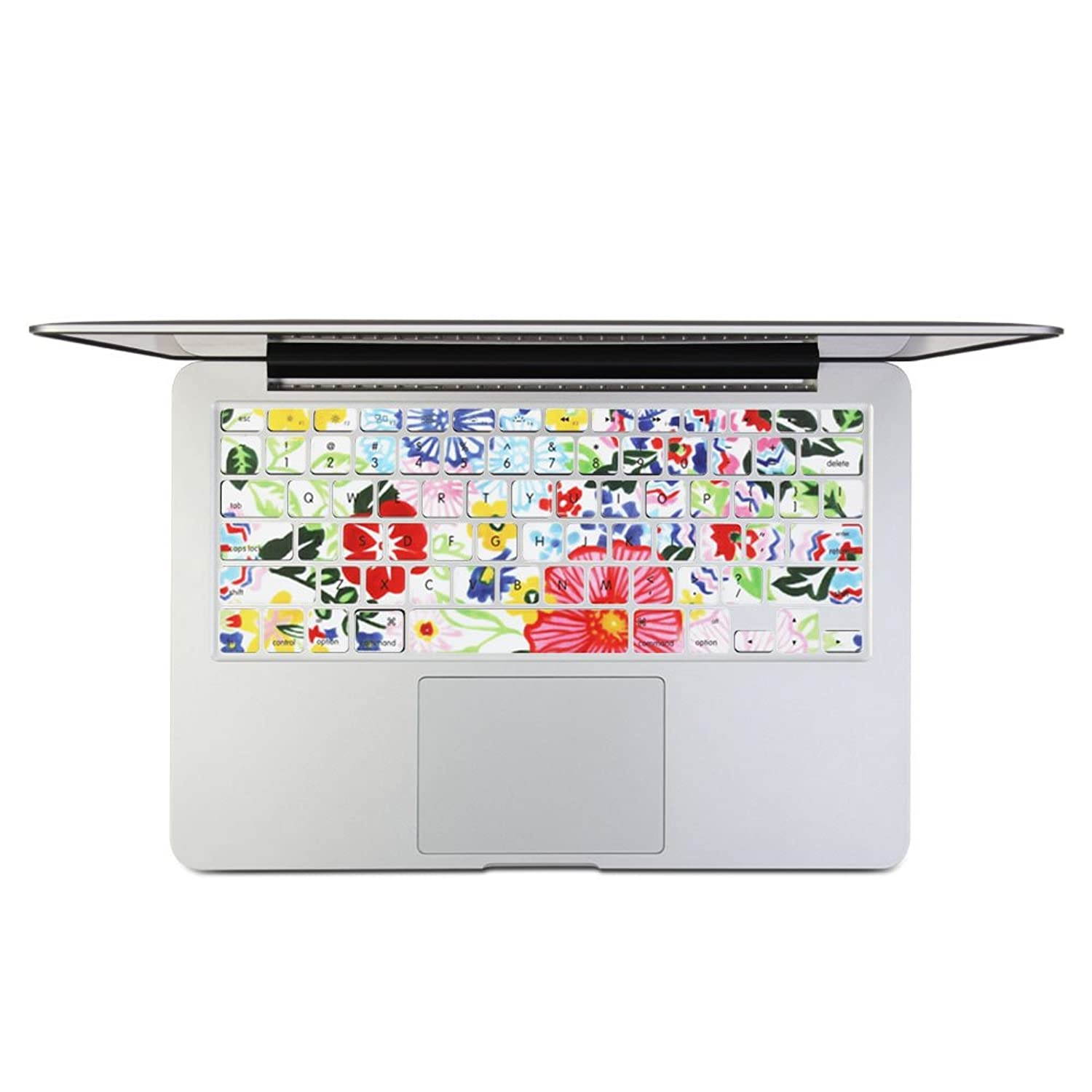 GMYLE Flower Pattern Keyboard Decals Skin Sticker for MacBook Pro 13 [US Model] (Not fit for MacBook Pro 13 with Retina Display)