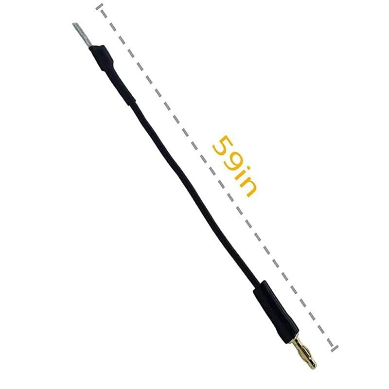 Custom Ground Wire Plug Plated 6 Feet Long for Technics SL- Models B92 B250 B921A Ground Wire Technics Ground Wire Ground