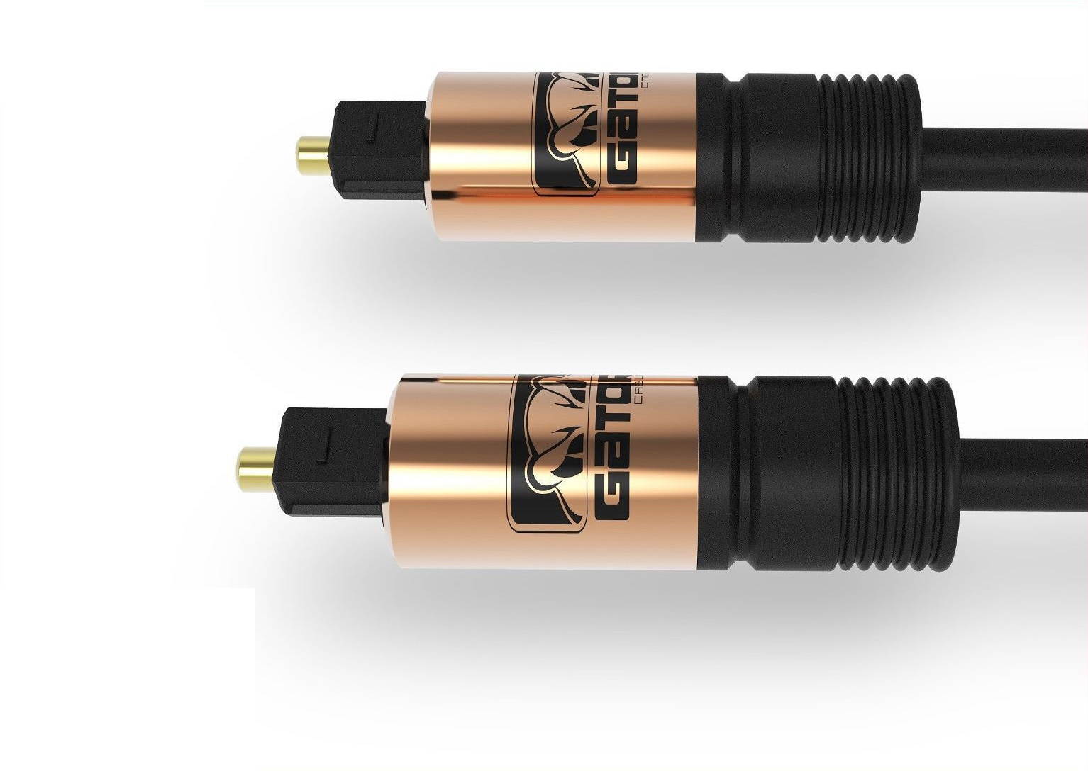 GATOR CABLE Toslink Fiber Optic SPIDF cable - COPPER - 6 FT - Sound Bar, BluRay Player, Mini Disc, CD, DVD, DAT, MP4 with fully enriched and detailed sound quality