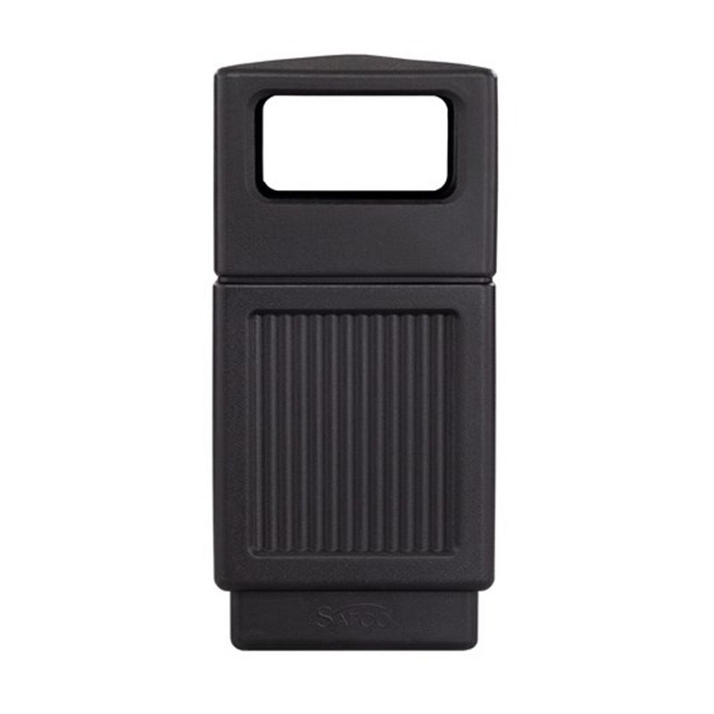 Rubbermaid 8 Quart Traditional Square Top Bedroom, Bathroom, and Office Wastebasket Trash Can, White (2 Pack)