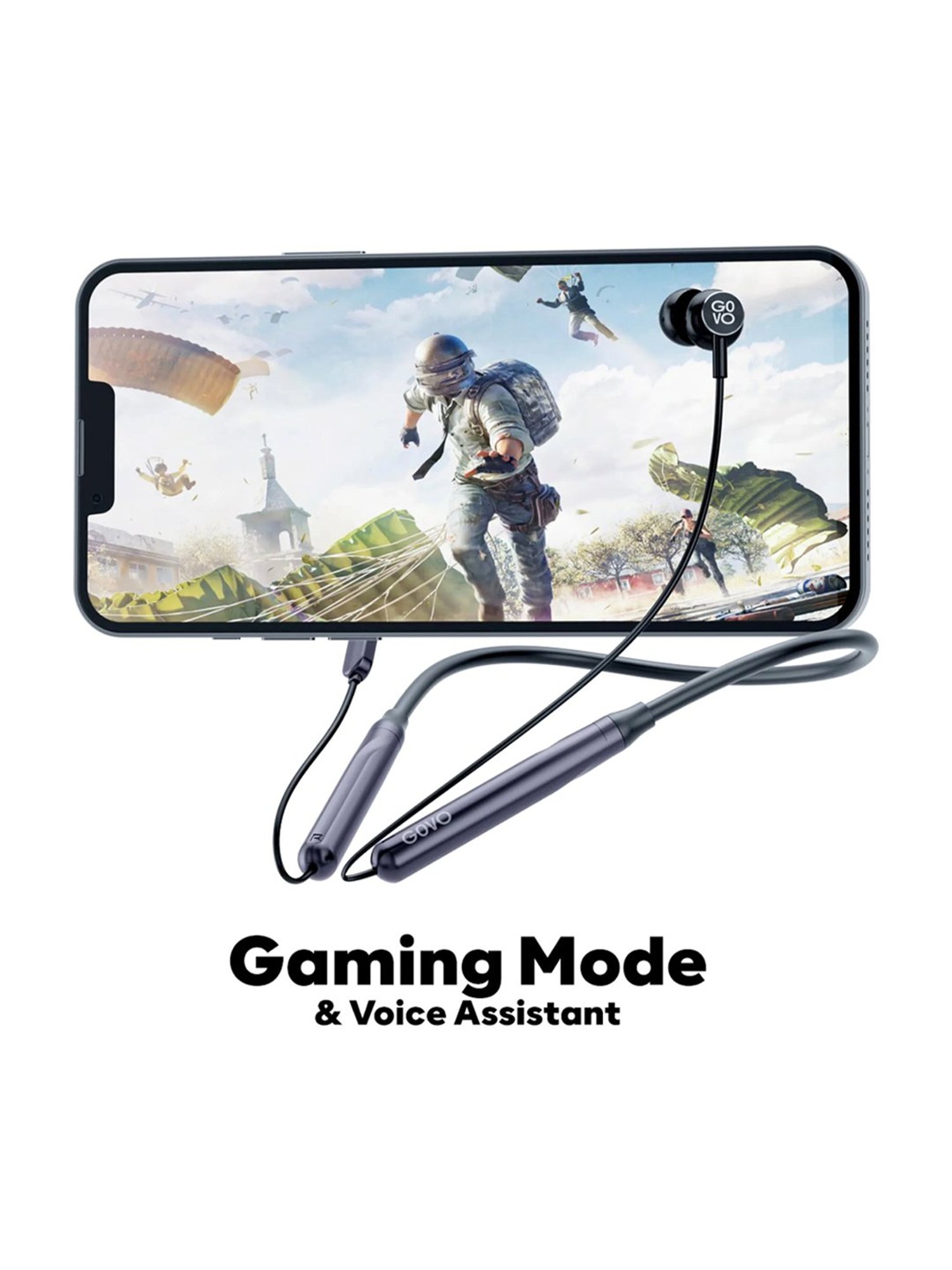 GOVO GoKixx 652 In Ear BT Neckband with Noise Cancellation & Upto 12 Hrs of Playtime (Blue)