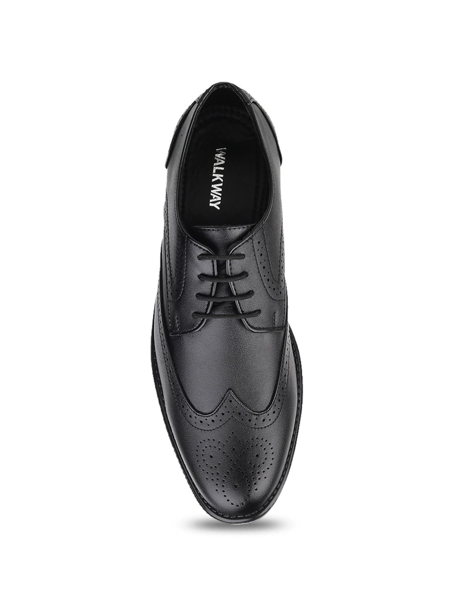 Walkway Men's Black Brogue Shoes