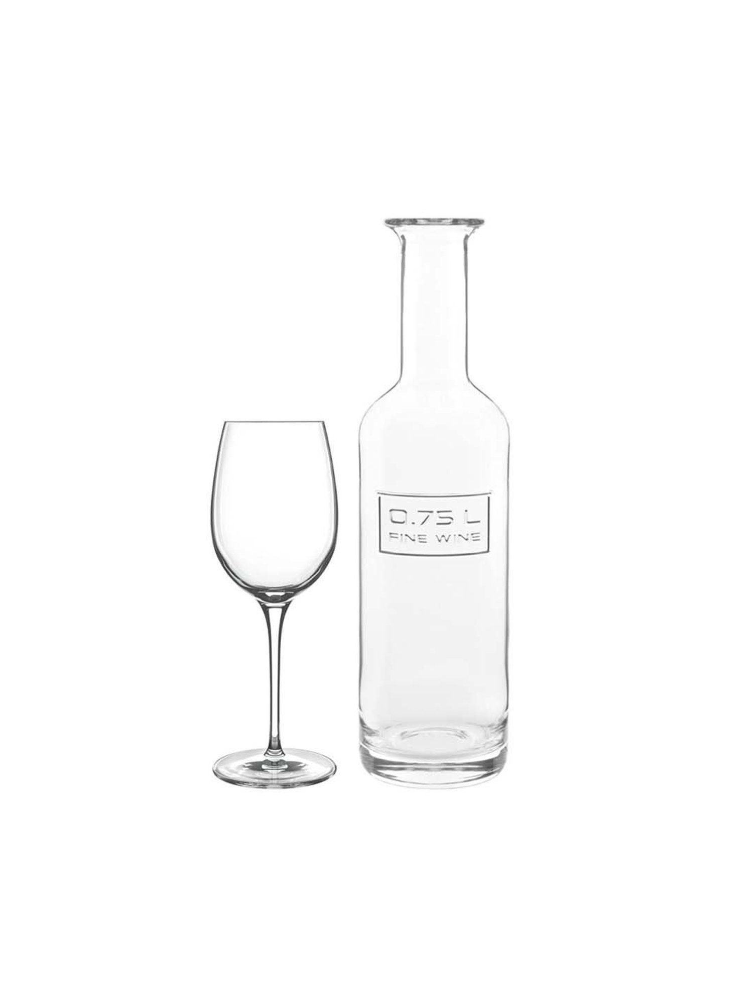 LUIGI BORMIOLI Crystal Collection Transparent Wine Glasses - Set of 6