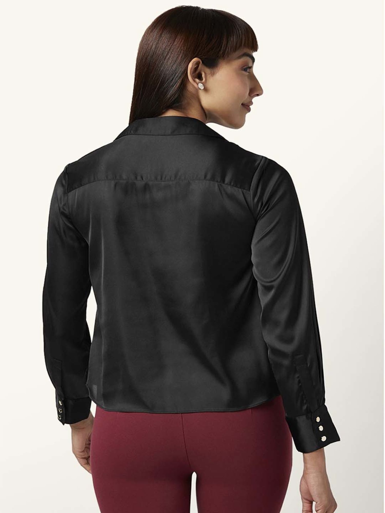 Annabelle by Pantaloons Black Regular Fit Top