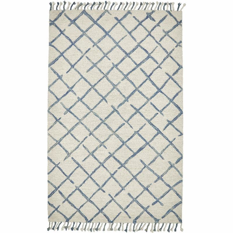 2'2"x8' Runner Swirl Loomed Rug Ivory/Black - Safavieh