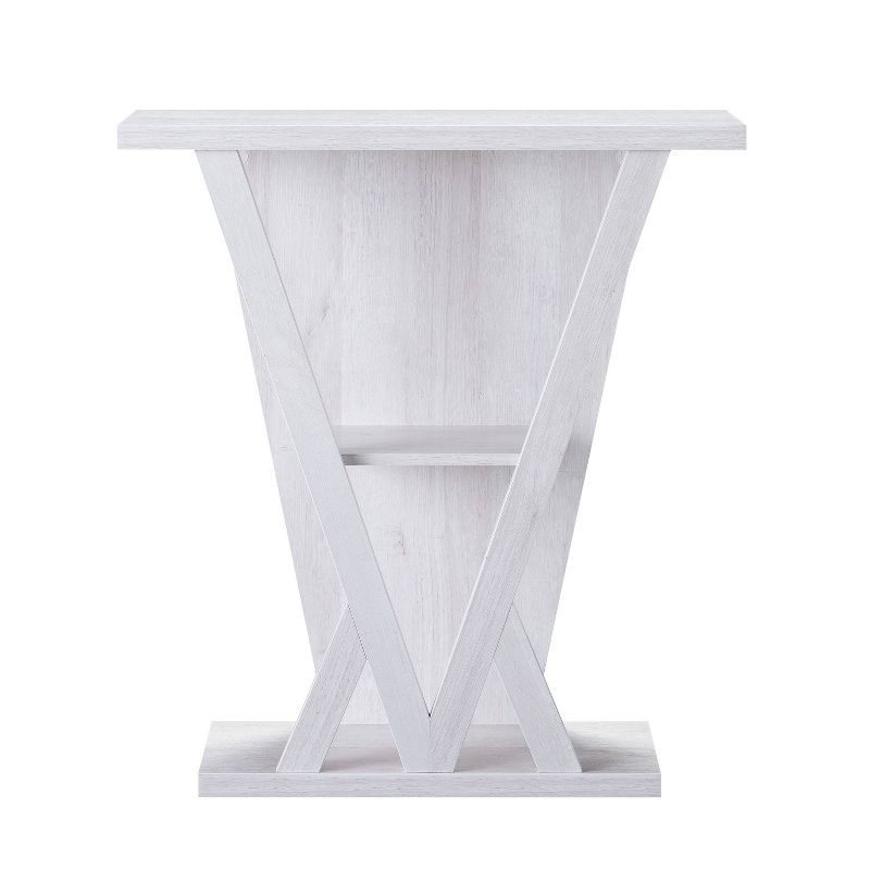 Nebra 3 Shelf Console Table White Oak - HOMES: Inside + Out