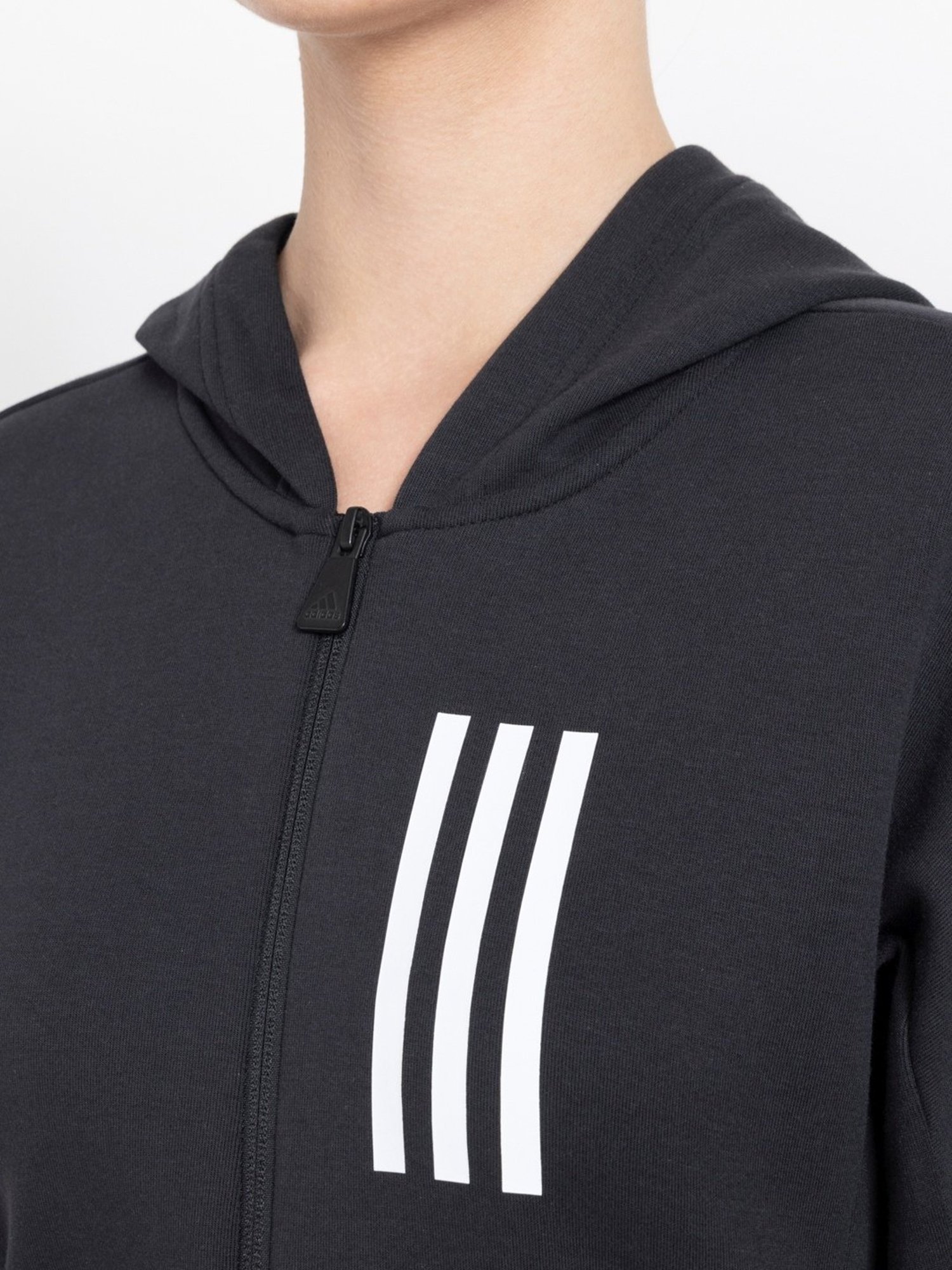 Amante Black Cotton Sports Sweatshirt