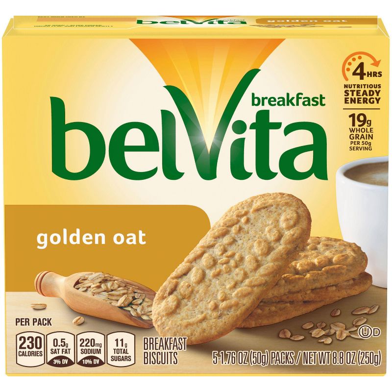 belVita Golden Oat Breakfast Biscuits - 5 Packs