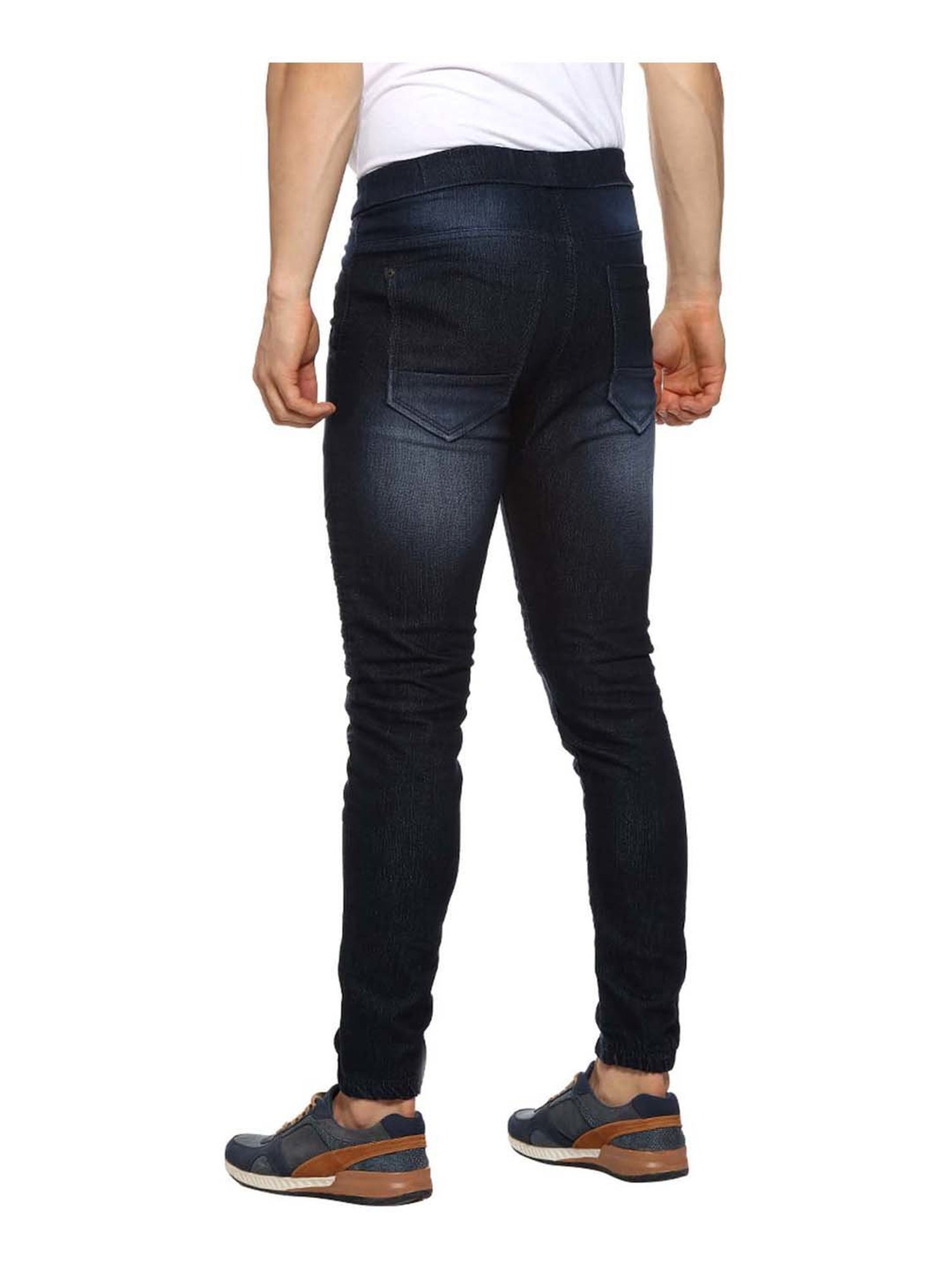 Campus Sutra Navy Slim Fit Joggers