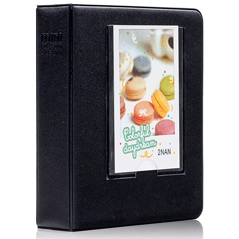 64 Pockets Mini Photo Album for Fujifilm Instax Mini 7s 8 8+ 9 25 26 50s 70 90 Instant Camera amp Name CardBlack