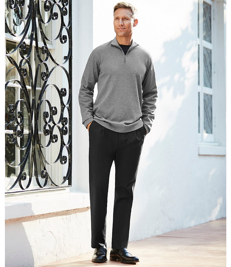 Daniel Cremieux Signature Solid Pleated Dress Pants