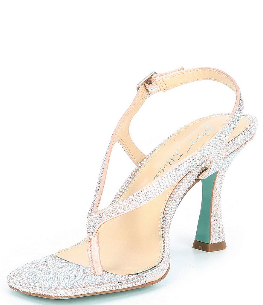 Blue by Betsey Johnson Carla Rhinestone Thong Dress Sandals