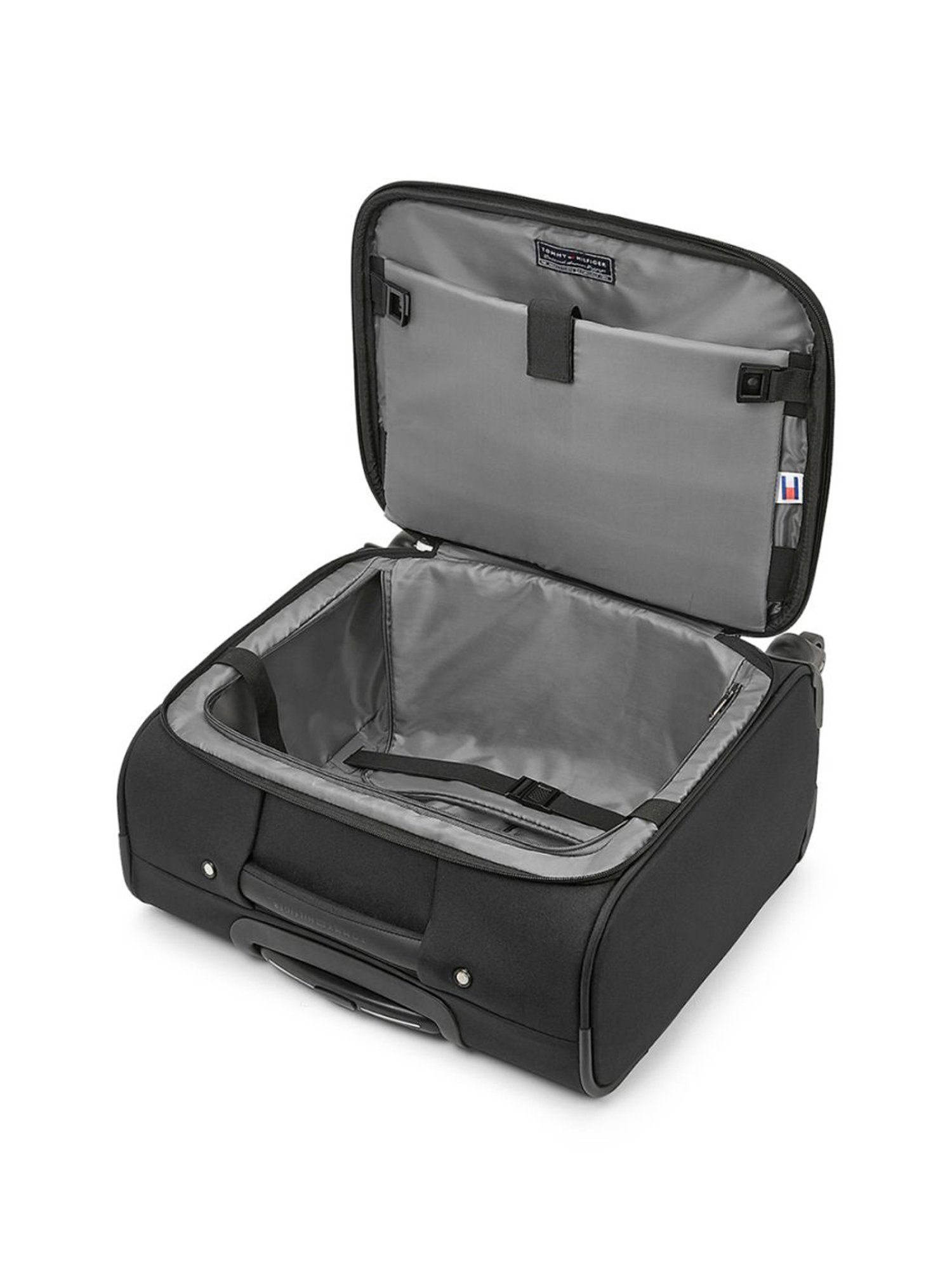 Tommy Hilfiger Nashville Black Solid Soft Cabin Overnighter Trolley Bag - 45 cm