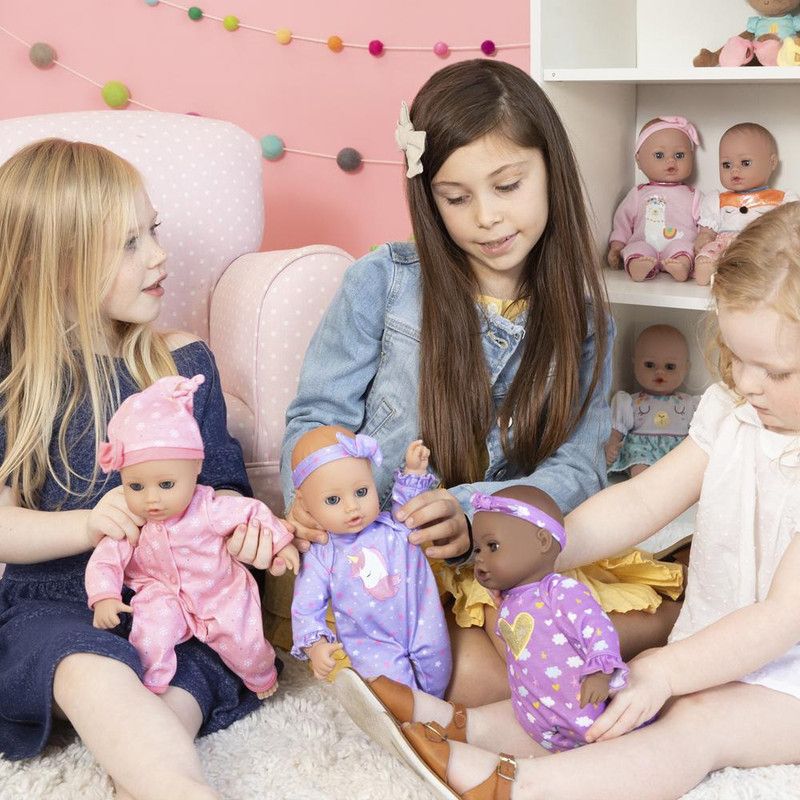 Adora Playtime Baby Doll Unicorn Glitter, 13 inch Soft Doll, Open/Close Eyes, Best Baby Girl Gift for Age 1+