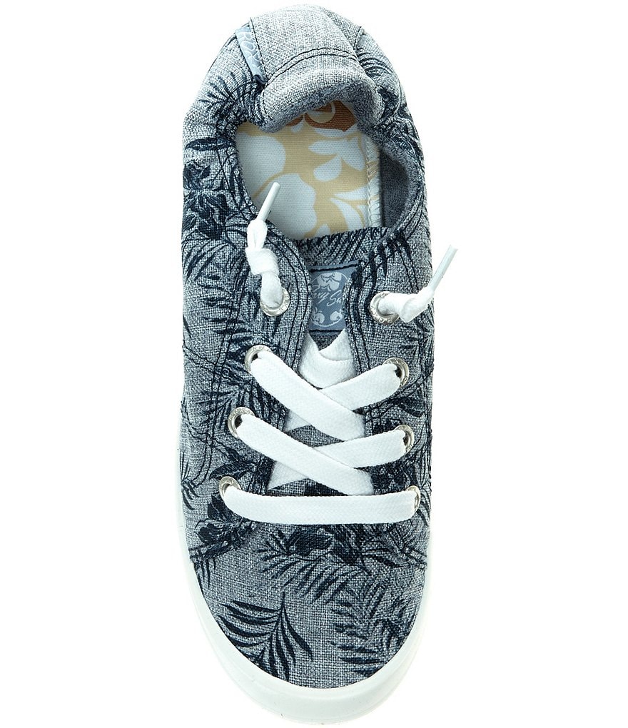 Roxy Bayshore III Canvas Leaf Print Slip-On Sneakers