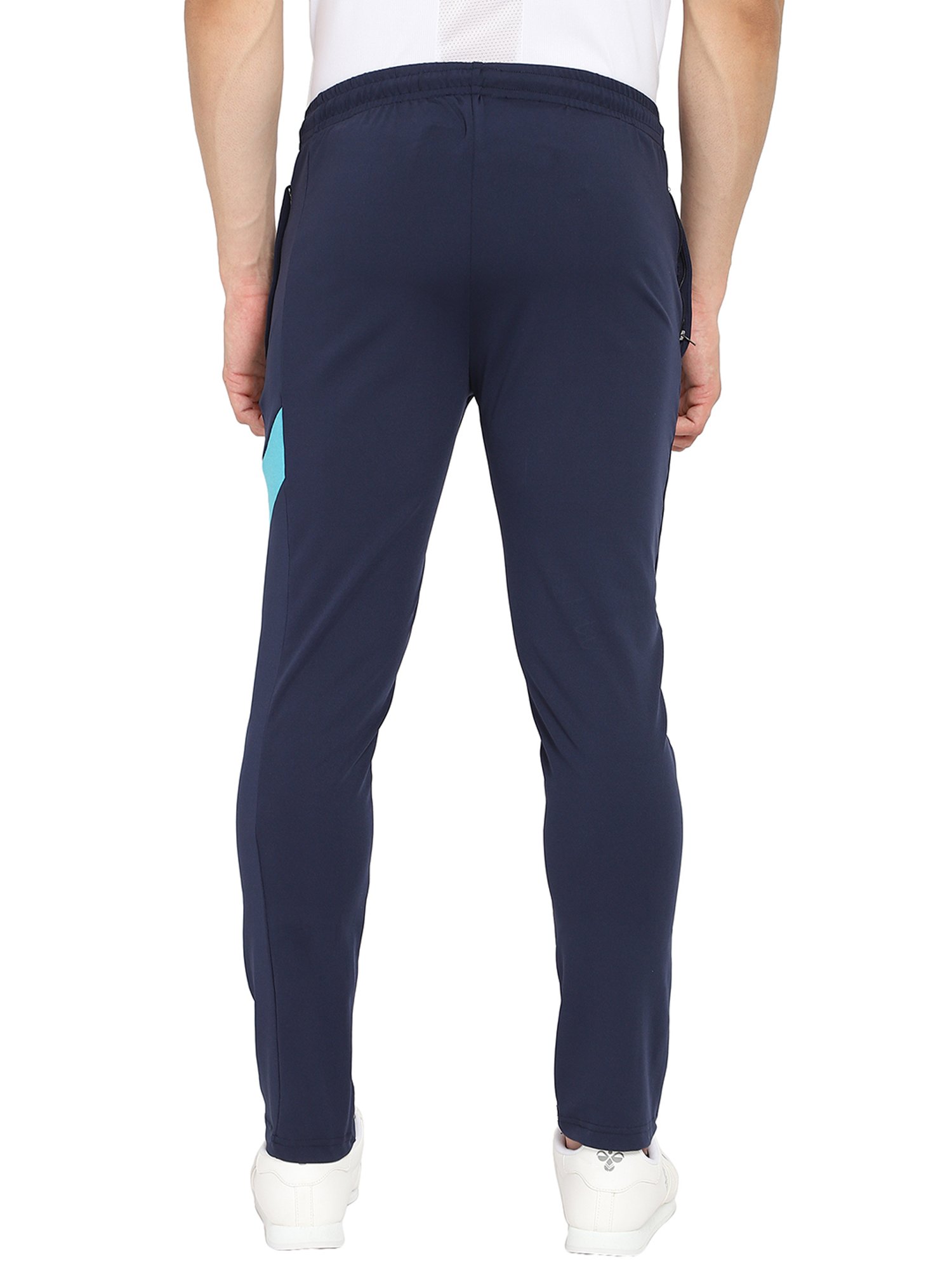 Hummel Navy Polyester Trackpants