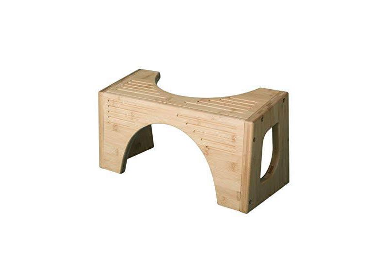 7"/9" Two in One Bamboo Toilet Step Stool Brown - Squatty Potty