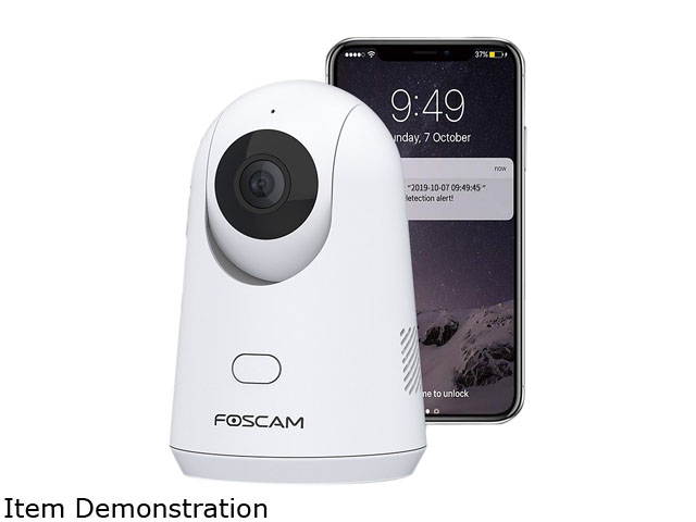 WiFi Camera Indoor,Foscam X2 1080P Home Security IP Camera,Baby Monitor with Audio, Human Detection, Motion/Sound Detection, Night Vision, Cloud Storage, Works with Alexa
