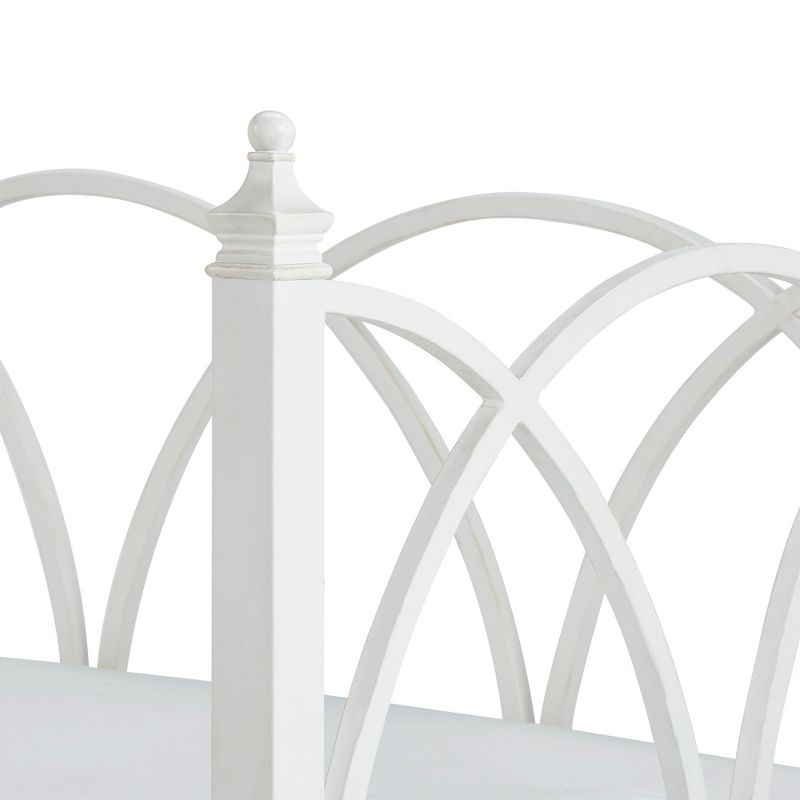 Armell Arched Metal Twin Daybed Antique White - Inspire Q