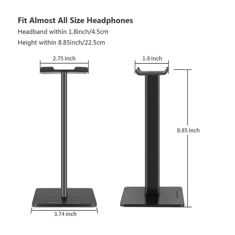 EnLabs Headphone Stand/Holder,Universal Aluminum Gaming Earphone Mount,Headset Showing Display Stand Hanger for All Headphone Size &ndash;White