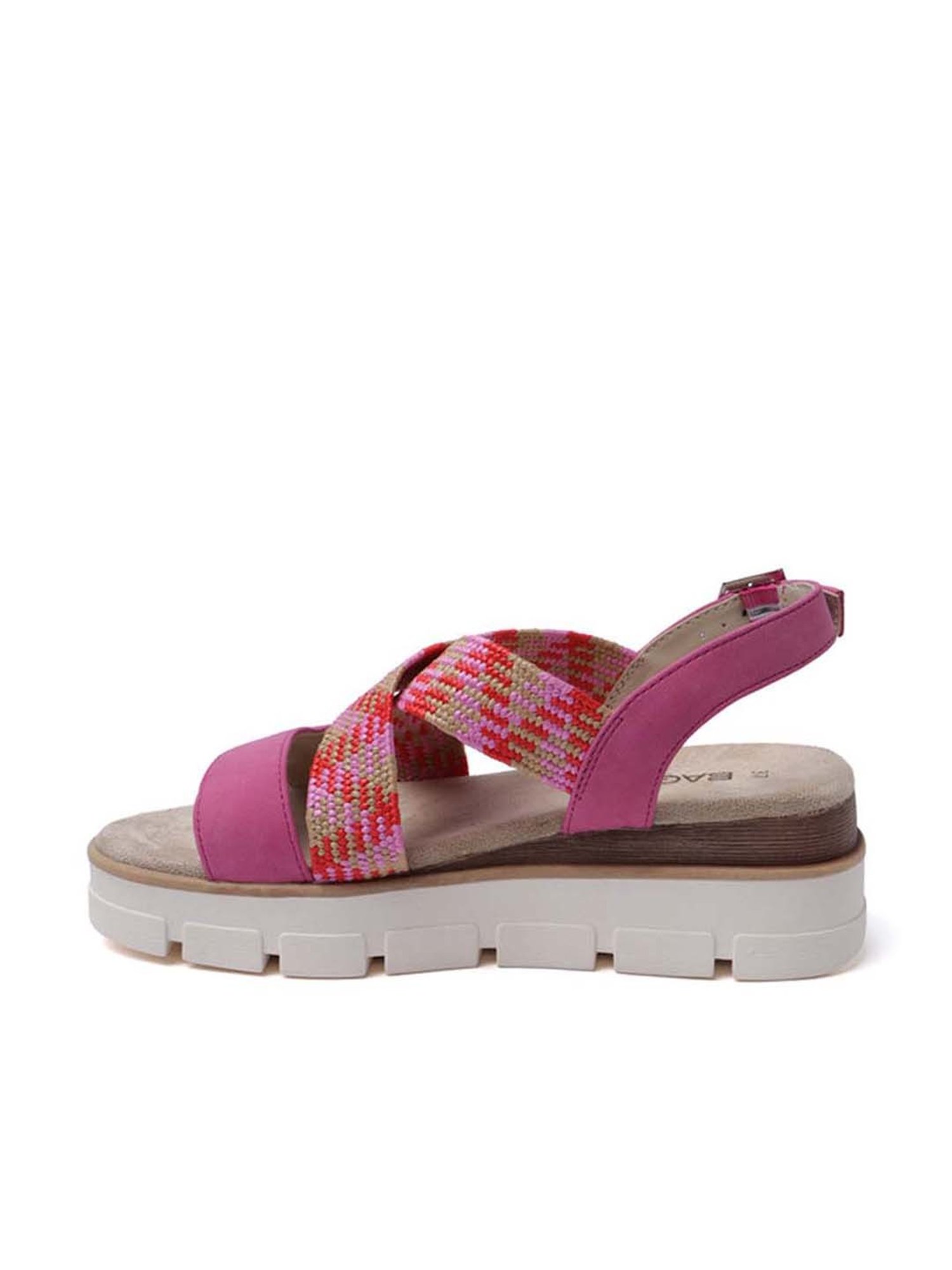 BAGATT Women's Mariella Pink Back Strap Wedges