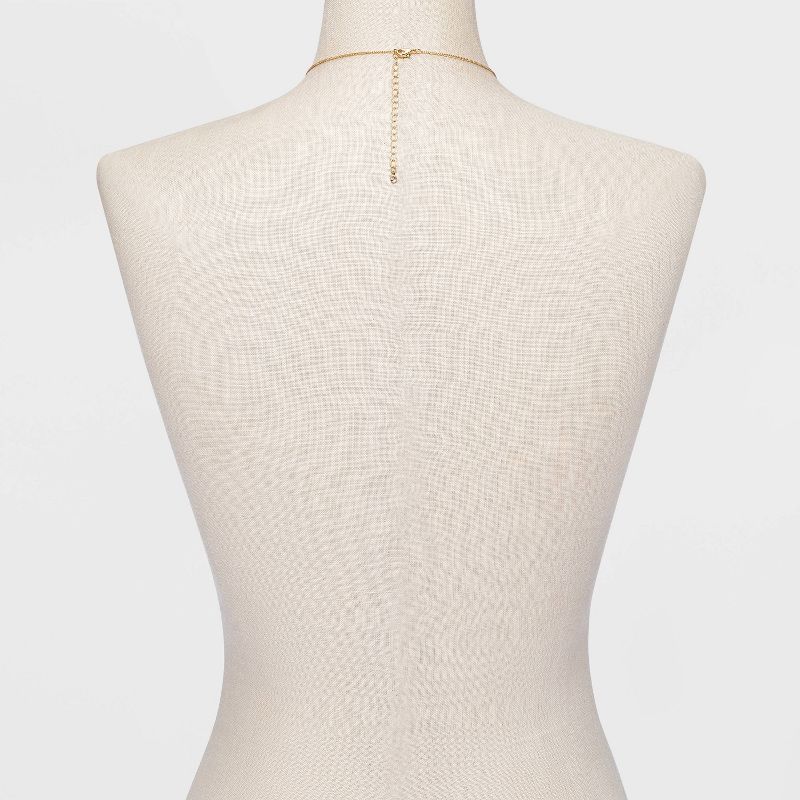 Filigree and Tassel Long Necklace - A New Day™ Gold