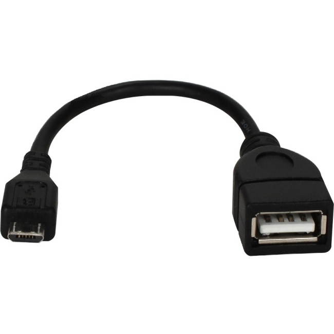 Qvs 6 Inches Micro-Usb Male To Usb-A Female Otg Adaptor For Smartphone Or Tablet