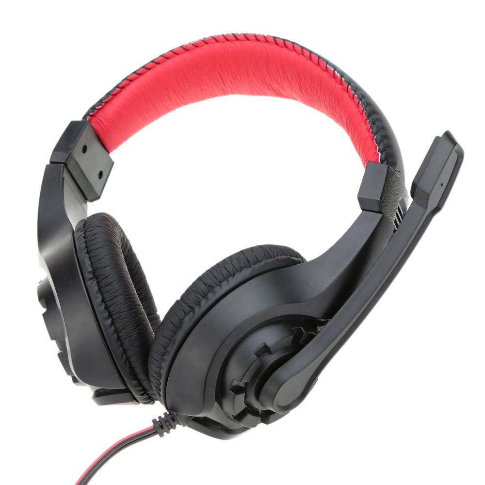 Funtech Adjustable 3.5mm Esport Headphone Game Gaming Headphones Headset Low Bass Stereo with Mic Wired for PC Laptop Computer