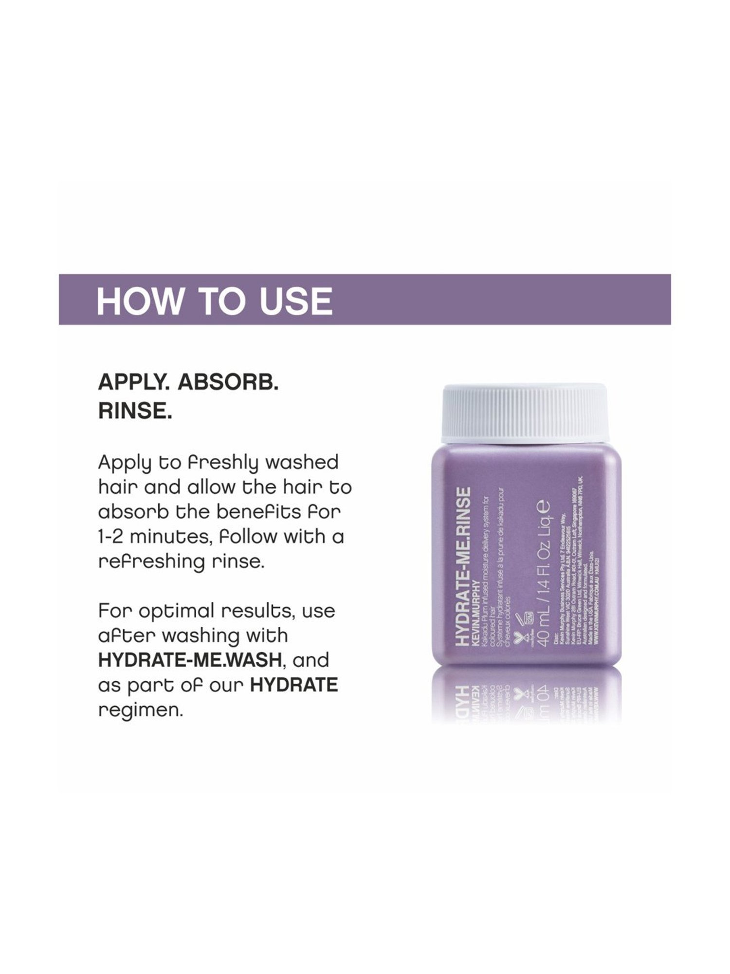 KEVIN MURPHY HYDRATE-ME.RINSE 40 ML