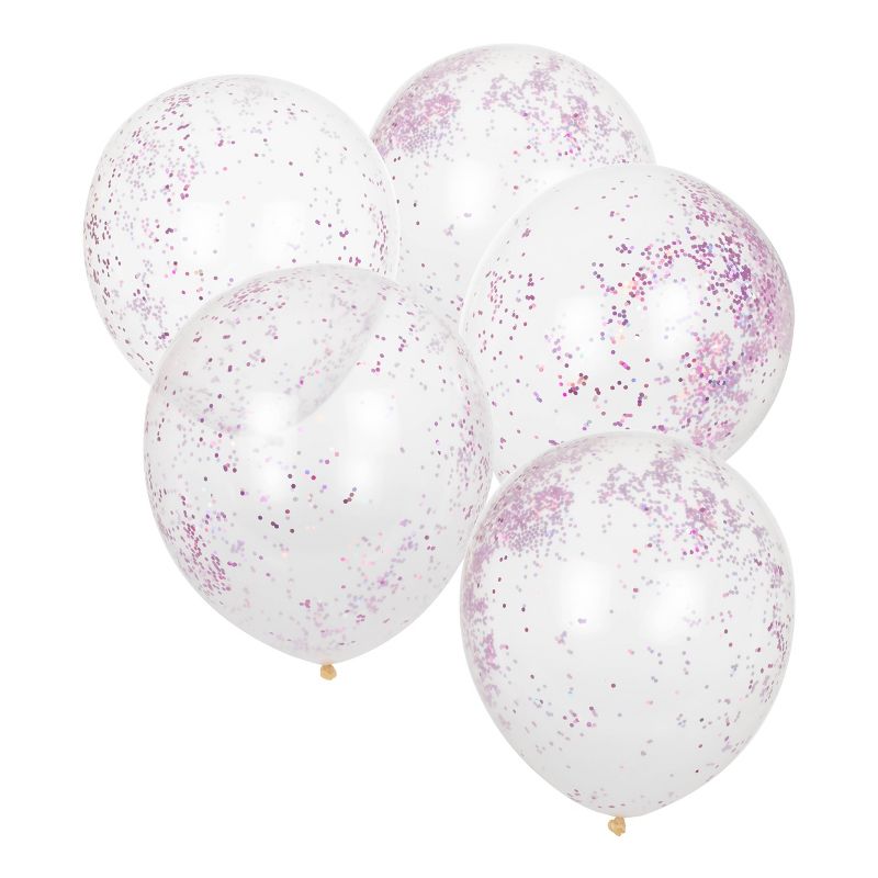 Glitter Filled Balloons Pink