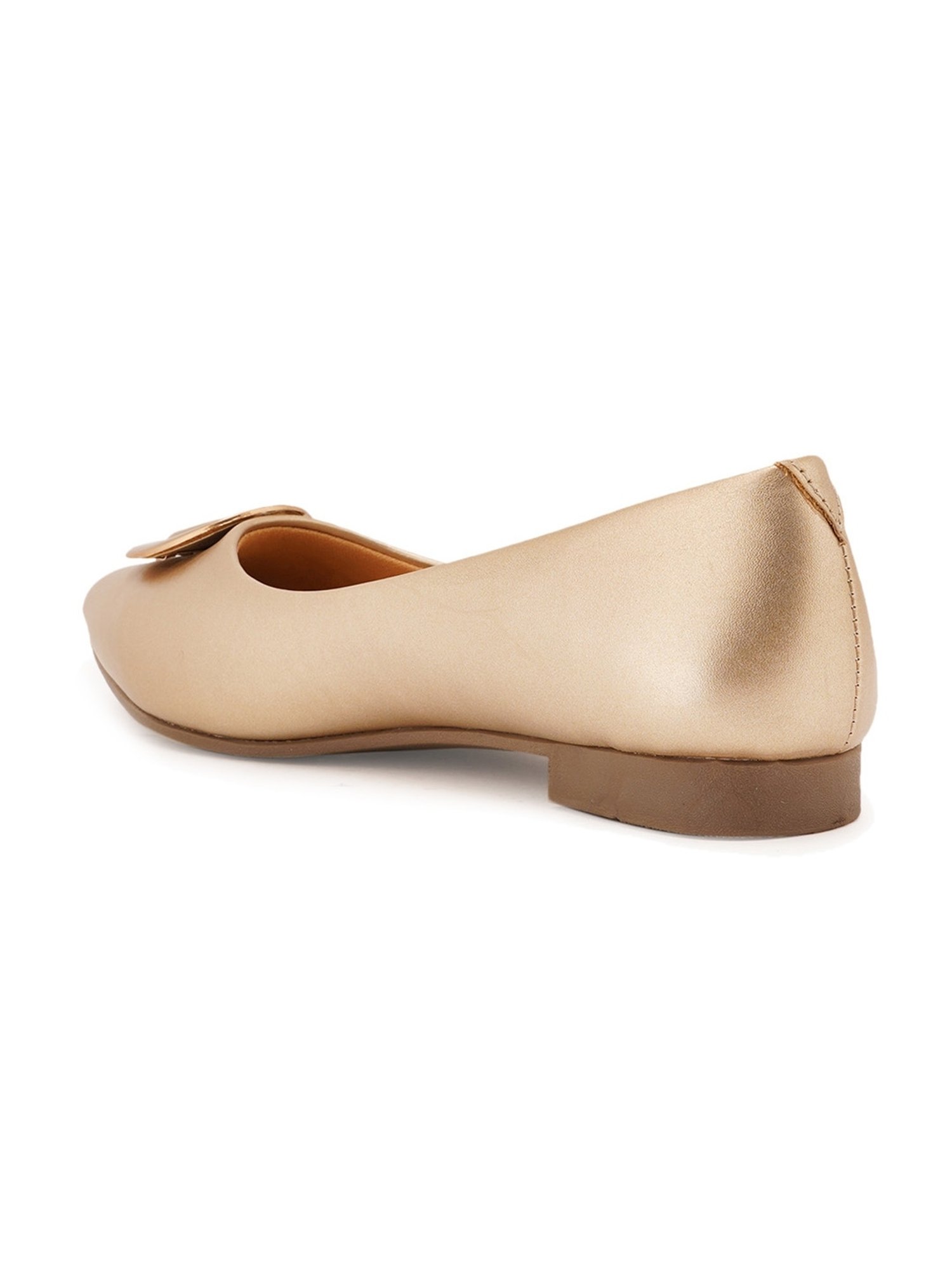 Elle Women's Gold Flat Ballets