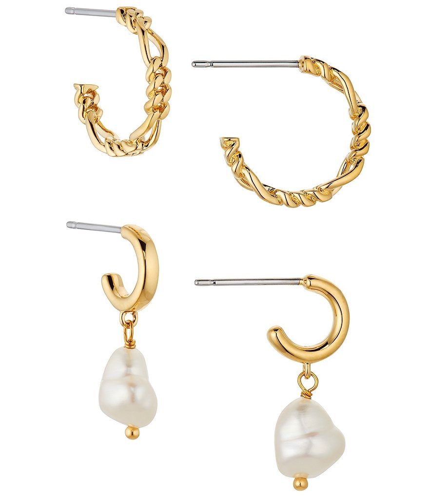 AJOA by Nadri Double Hoop Earring Set