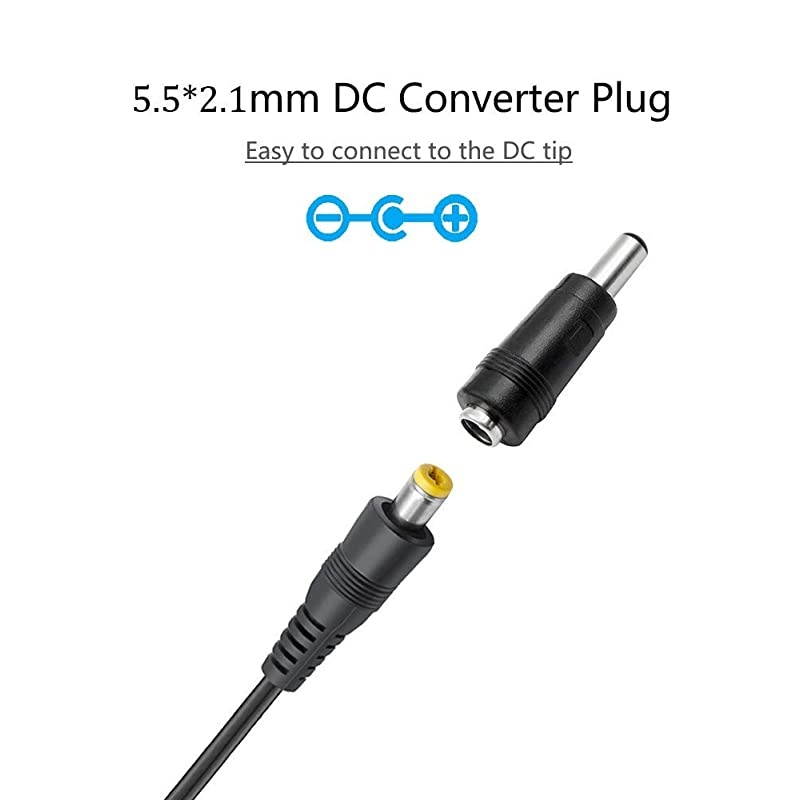 12W Universal AC DC Adapter 3V 45V 5V 6V 75V 9V 12V Multi Voltage Switching Power Supply Cord for Household Electronics LED Light Strip CCTV IP Camera Router Bluetooth Speaker Hub Smartphone