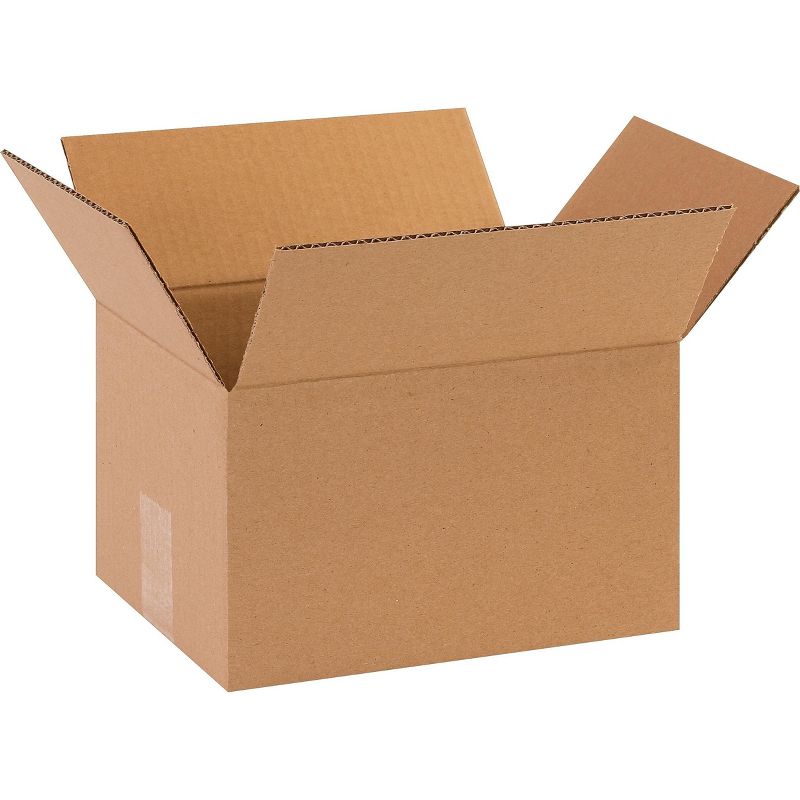 SI Products 10 x 7 x 4 Shipping Boxes, 32 ECT, Brown 100704