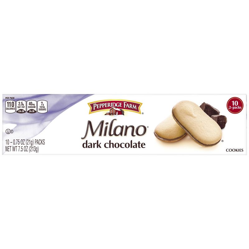 Pepperidge Farm Milano Dark Chocolate Cookies - 7.5oz/10ct
