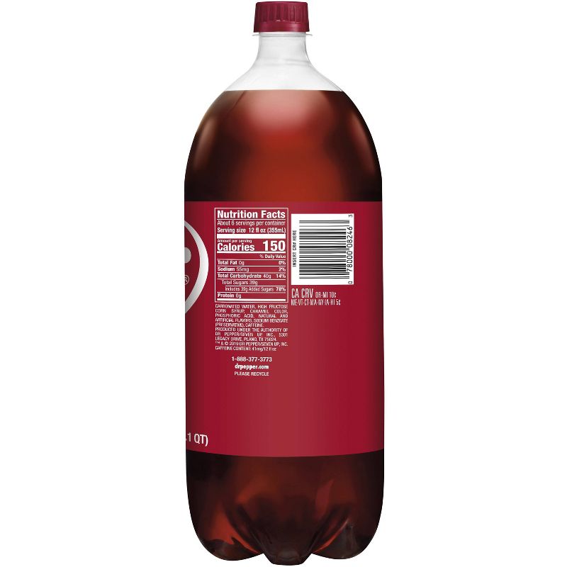 Dr Pepper Soda - 2 L Bottle