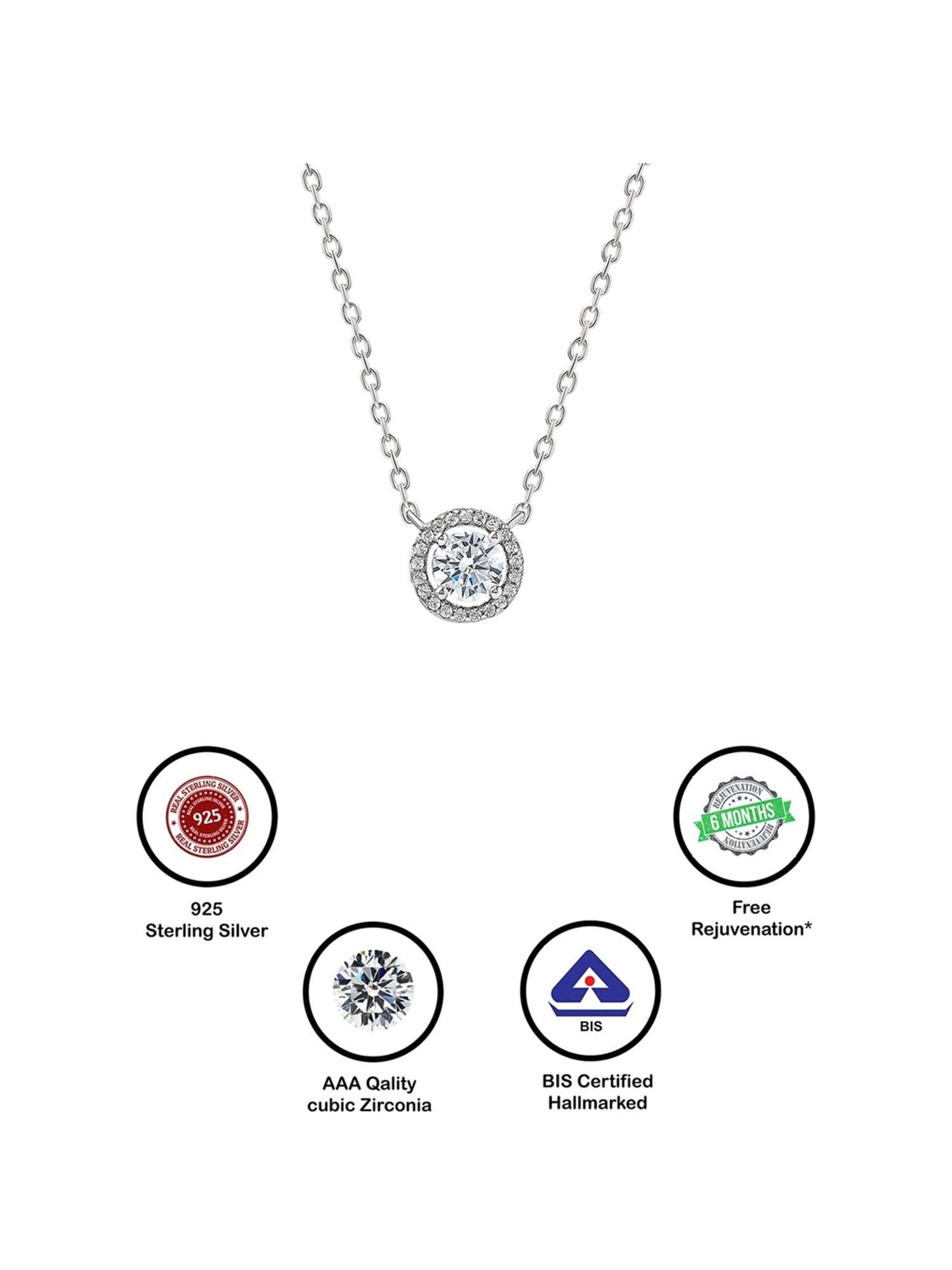 Silberry 92.5 Sterling Silver Pastel Ocean Necklace