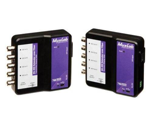 MuxLab 500732-SM80 6G-SDI Extender Over Fiber Optic w/2-Yr Warranty