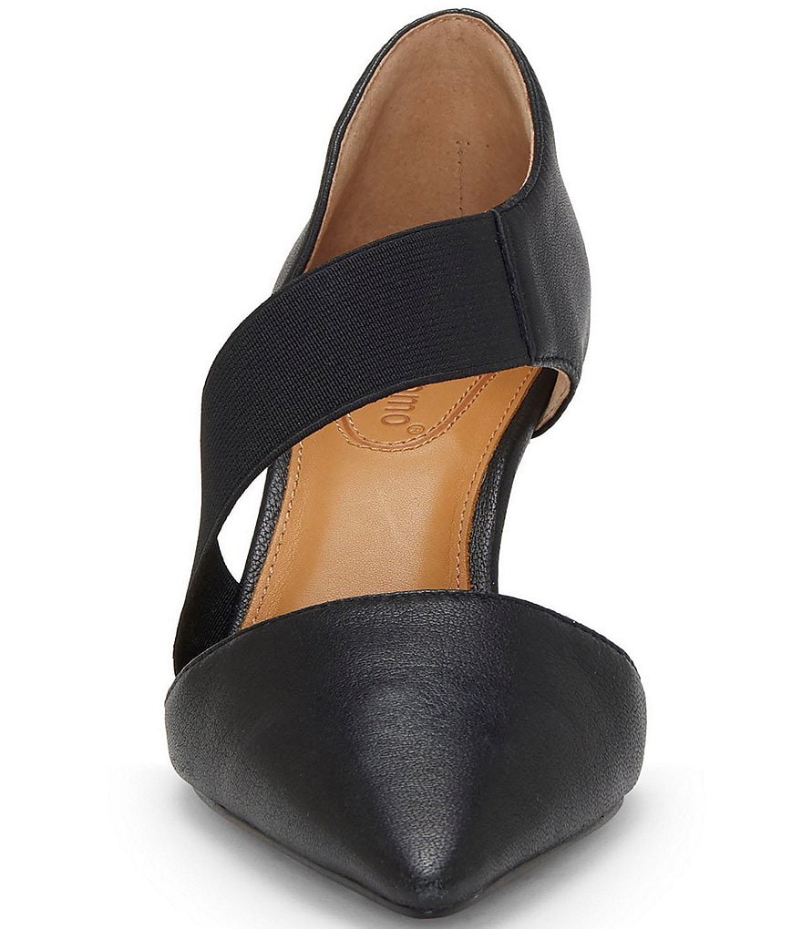CC Corso Como Denice Leather Asymmetrical Pointed Toe Pumps