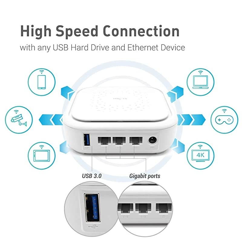 GL-B1300 (Convexa-B) Home AC Gigabit VPN Router, 400Mbps(2.4G)+867Mbps(5G) High Speed, DDR3L 256MB RAM/32MB Flash ROM, OpenWrt Pre-Installed, Wi-Fi Networking, Power Adapter Included
