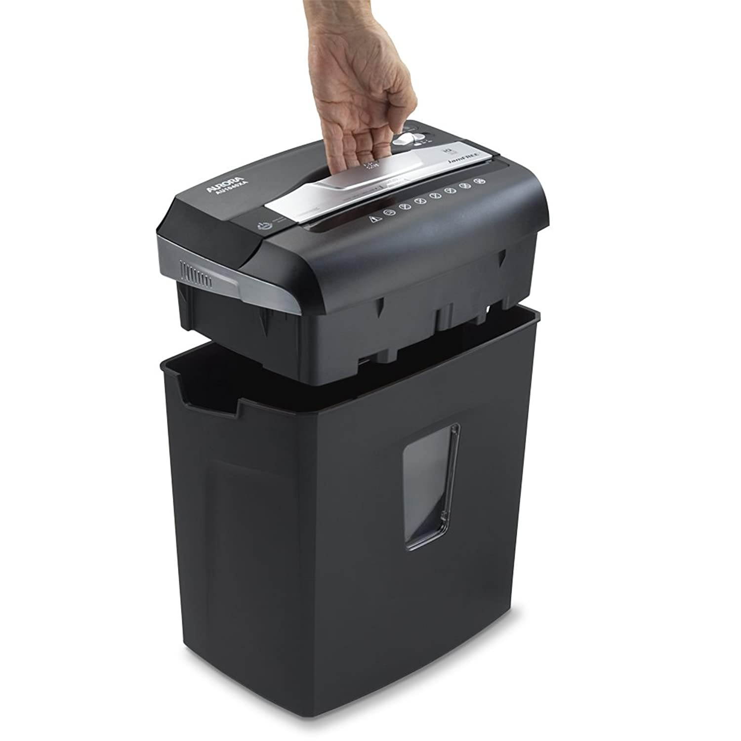Aurora JamFree AU1040XA 10-Sheet Cross-Cut Paper / Credit Card Shredder