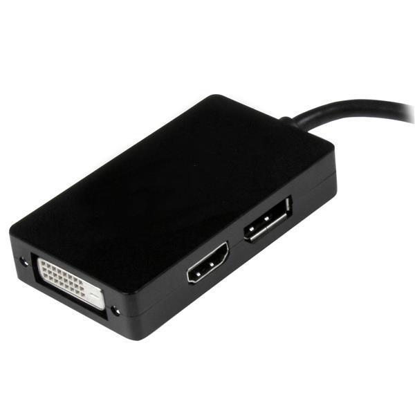 3-in-1 Mini DisplayPort to DisplayPort DVI or HDMI converter
