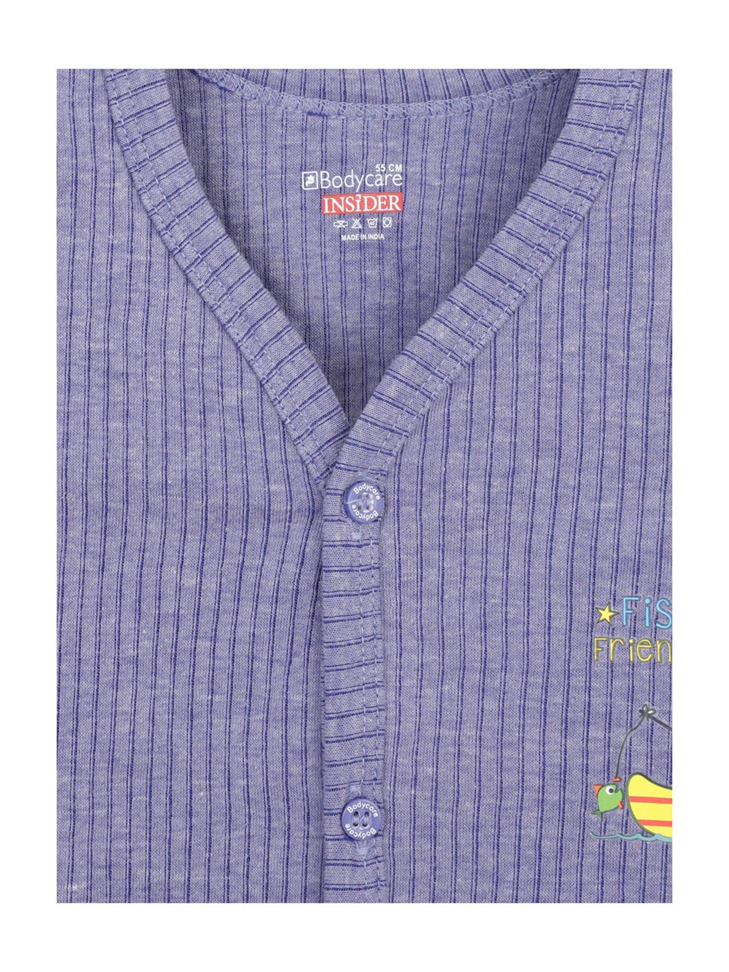 Bodycare Kids Assorted Striped Full Sleeves T-Shirt with Pants