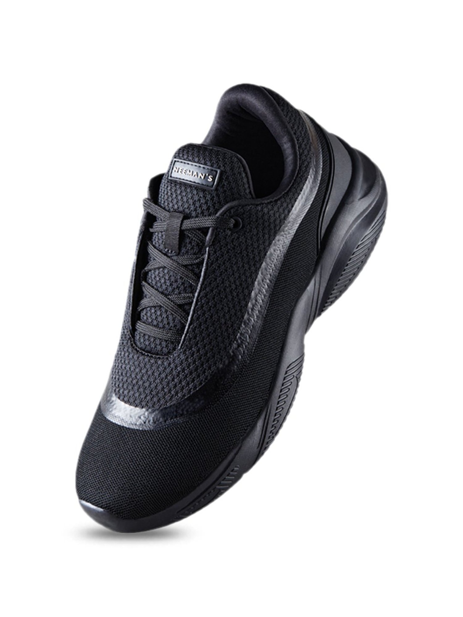 Neemans Men's Sole Max Black Running Shoes