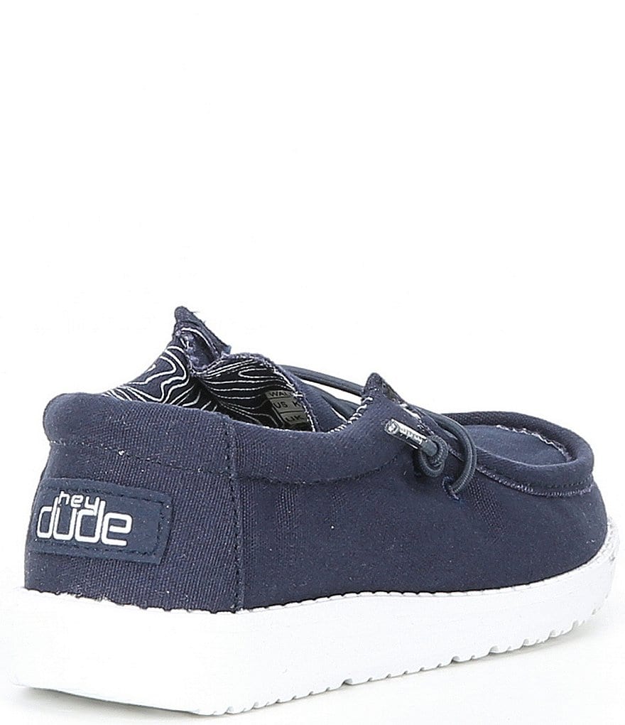Hey Dude Boys' Wally Canvas Washable Slip-On Sneaker (Youth)