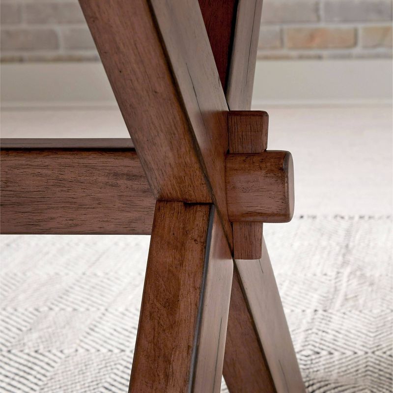 Sedona Rectangular Trestle Dining Table Toffee - Home Styles