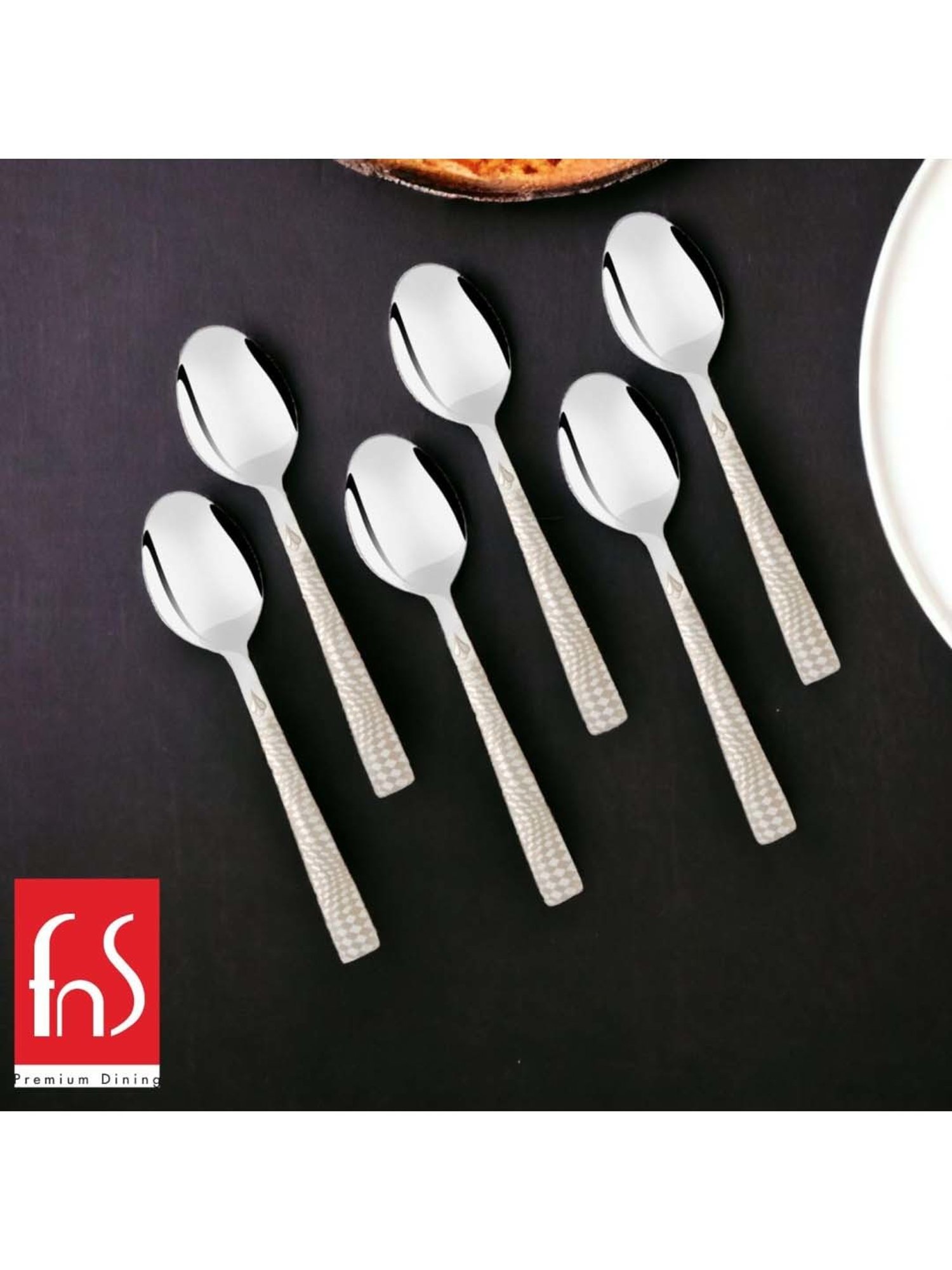 Sumeet S.S.Big Serving&Cooking Spoon Set-5pc(1 Turner,1Serving Spoon,1Skimmer,1Basting Spoon,1Ladle)