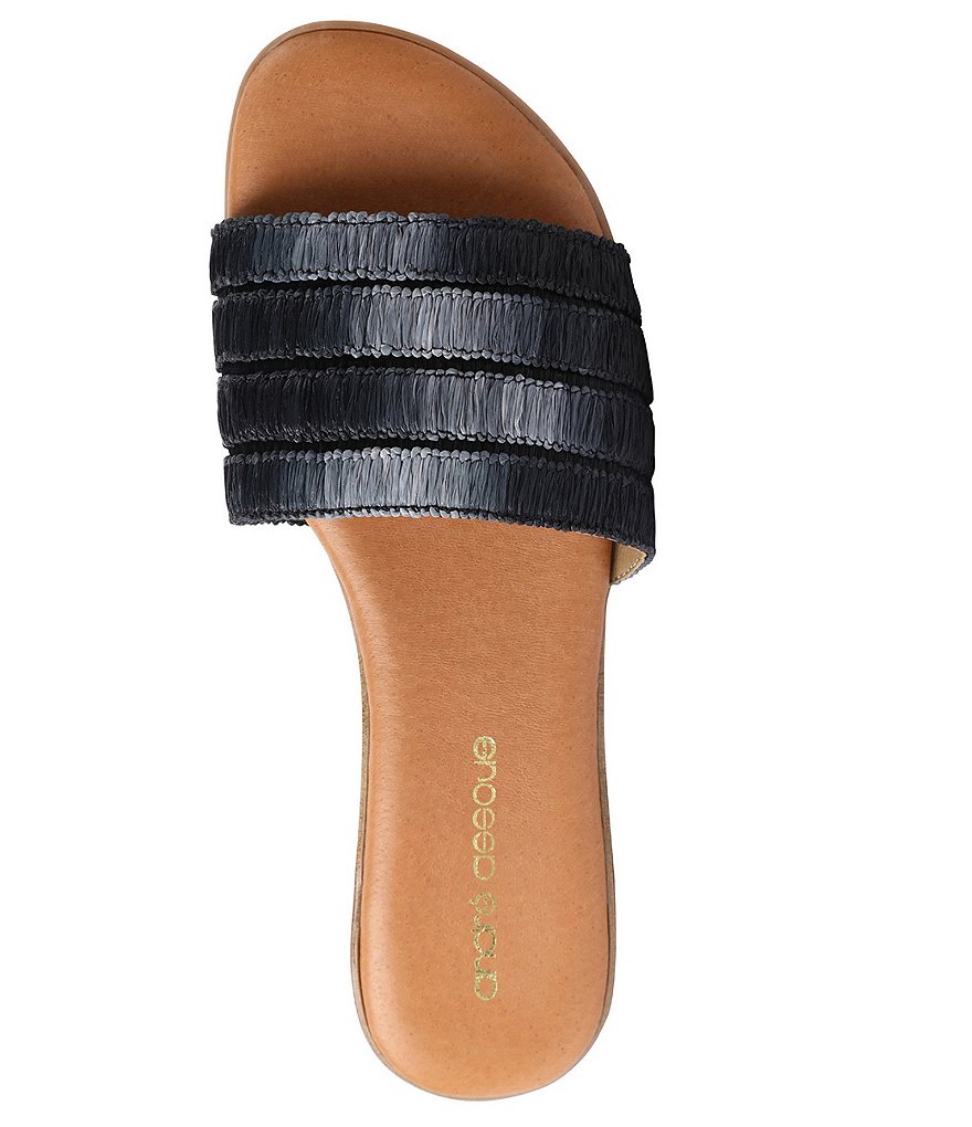 Andre Assous Natalia Featherweights&trade; Raffia Slide Sandals
