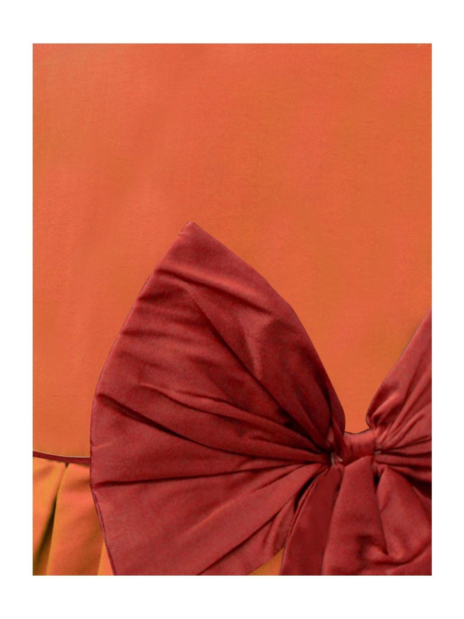 A.T.U.N. Girls Orange & Maroon Regular Dress